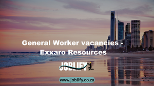 General Worker vacancies – Exxaro Resources