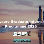 Syspro Graduate Internship Programme 2026